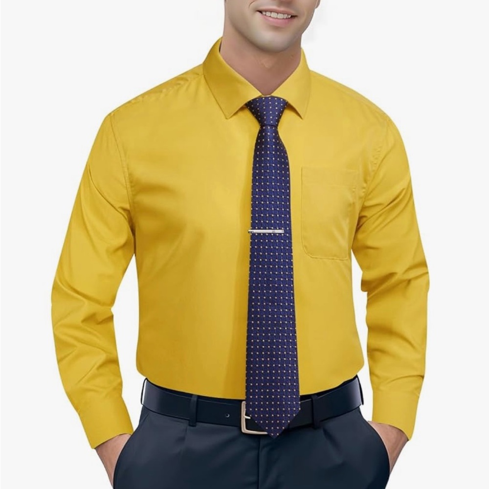 Men's Yellow Dress Shirt